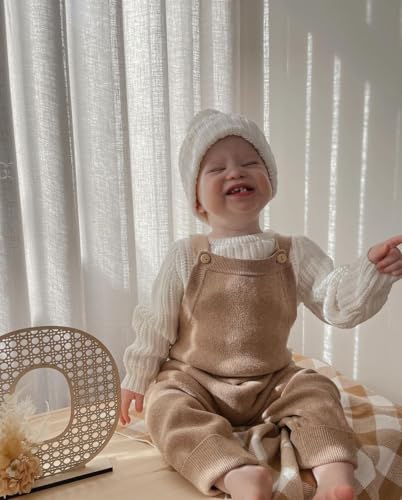 Toddler Baby Boy Girl Knit Romper Sweater Sleeveless Ribbed Overall One Piece Suspender Jumpsuit Pants Fall Winter3