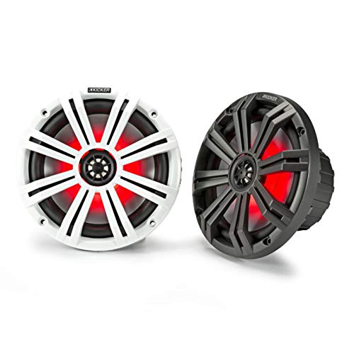 Image of KICKER Marine 8 inch LED Tower System (White) Includes 41KMLC Remote