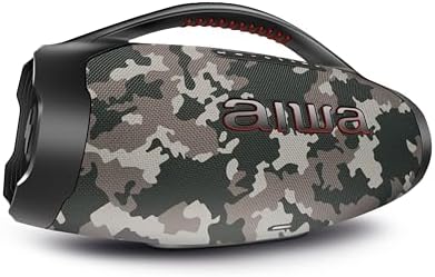 Caixa de Som Boombox Plus AIWA BBS-01-BG 200W BT 30H IP66 USB Cin...