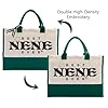 Canvas Bag for Nene, Best Nene Ever, Cotton Canvas Tote Bag, Mother's Day Gift for Nene, Nene Birthday Gift, Womens Weekend Bag, Reusable Grocery Bags for Picnic Shopping Holiday Camping B, Color, M #4