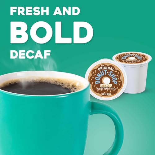 Image of The Original Donut Shop Decaf Keurig Single-Serve K-Cup Pods, Medium Roast Coffee, Simply Great Coffee, without the caffeine! Enjoy the same great-tasting coffee! Full-flavored! Simple and Delicious!