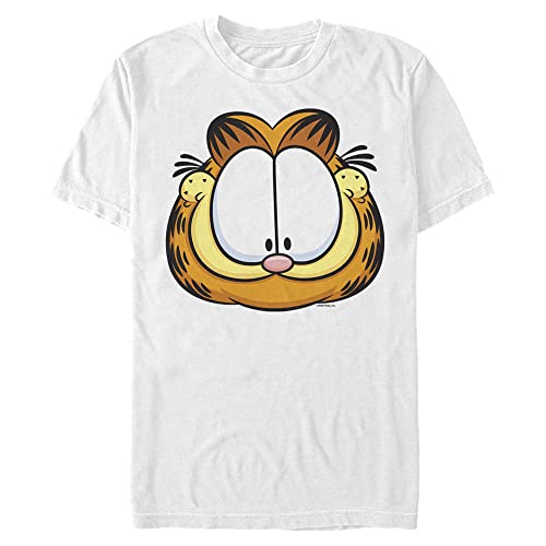 T-Shirt Garfield Homme Nickelodeon à grand imprimé orange pour un look casual et tendance