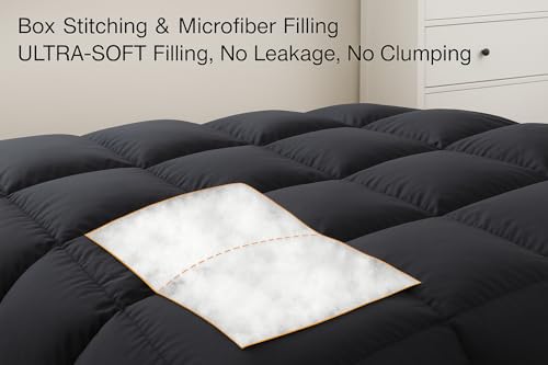 Image of Comforter Single Bed - All Season /AC /Summer Solid Single Bed Comforter Blanket | Dohar | Duvets |Ultra Soft & Light Weight - (200 GSM, Dark Grey)