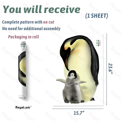 Vinilo decorativo pingüino animal autoadhesivo removible miniatura 4
