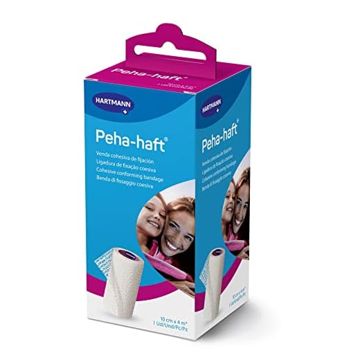 Molicare Peha-haft, Venda Elástica Autoadhesiva y Cohesiva, para la Sujeción de Compresas y Gasas Estériles, Estabilizan Músculos y Articulaciones, Permeable y Transpirable, Color Blanca (10cm x 4m)