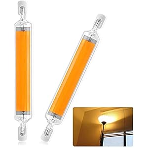 R7s LED 118mm dimbaar 20W, R7s LED-lamp Cob LED-lamp R7s geen flikkeren en 2700k-3000k warm wit LED-lamp R7s 118mm vervanging 160W R7S halogeenlamp, 360° stralingshoek 2-pack