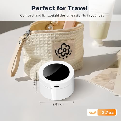 IYE Wall Mounted Electric Toothbrush Holder, Rechargeable Portable Personal Toothbrush Cleaner with Cover for Bathroom and Travel, Keeps Brushes Fresh and Clean