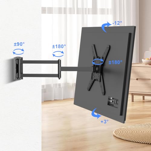 Suptek Corner Tv Wall Mount For Most 23 Inch-60 Inch Tvs, Full Motion Long Arm Tv Mount 30 Inch Extension Articulating Wall Mount Tv Bracket Max Vesa 400X400Mm thumb #2