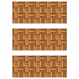 vidaXL Patrón cubiertas de azulejos vertical de 30 x 30 cm Acacia Set M6 Marrón