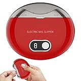 Elektrischer Nagelschneider | Nagelknipser, Fingernagelpolierer,Mit UV-Lampenperlen Kinder-Nagelfeile für Damen, extrem leise, mit Nagelspänebox, 3 Geschwindigkeiten, wiederaufladbar Pologmase