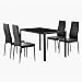 Dining Table Set Dining Room Table Set Dinner Table Dinette Sets for Small Spaces Dinning Table with Chairs Set of 4 Kitchen Dining Table Set for Breakroom Home Furniture Rectangular Modern Leisure