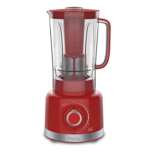 Liquidificador PLQ1550V 3L PHILCO 1200w Vermelho 127v