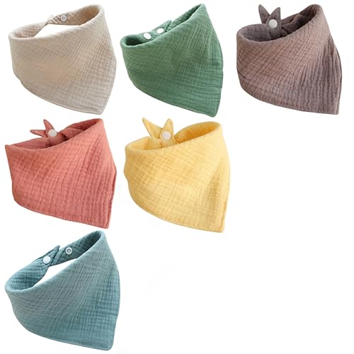 Reviews de Pañuelos para el cuello para Bebé , tabla con los diez mejores. 42 LUHOCIY 6 baberos baberos para bebé, pañuelo triangular para bebé, pañuelo para el cuello para bebé, adecuado para bebés y niños pequeños, paños de babeo, algodón puro,...