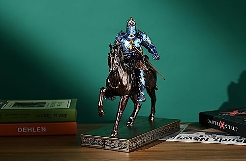 Estatua Caballero Guerrero de Caballería Azul miniatura 6
