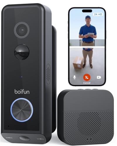 BOIFUN Dual Camera 2K Doorbell