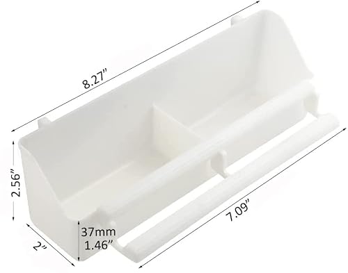 Lot Of 2 Bird Cage Double Plastic Seed Water Feeder Cups #TOP28