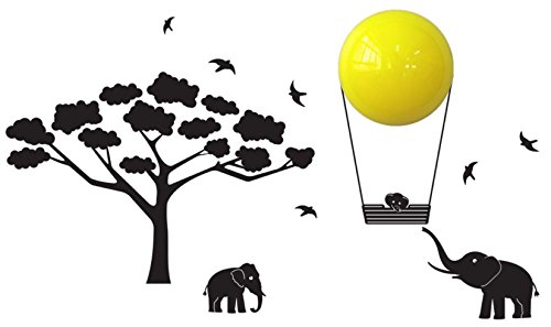 Sticker mural avec veilleuse pour rassurer enfant lampe murale noire Mumbo