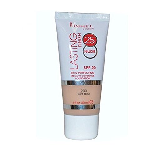 Rimmel Lasting Finish 25hr Skin Perfecting Tube Foundation 30ml-200 Soft Beige