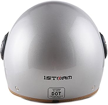 1STORM Motorcycle Scooter Bike Open FACE/Half FACE Helmet Classic