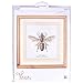 Thea Gouverneur - Counted Cross Stitch Kit - Honey Bee - Aida - 16 Count - Embroidery Kit for Adults - DMC Embroidery Threads and Other Cross Stitch Supplies Included - 3017A
