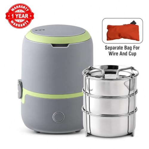 Image of Electric Lunch Box for Office Stainless Steel Container 300X3 ml