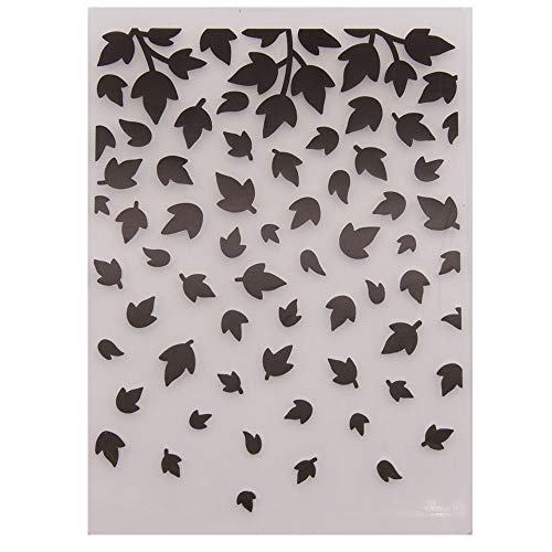 Welcome to Joyful Home 1PC Leaves Marple Background Embossing Folder for Card Making Floral DIY Plastic Scrapbooking Photo Album Card Paper DIY Craft Decoration Template Mold 10.8x14.5cm
