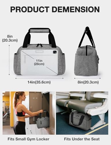 Noozion 14 inch Mini Foldable Gym Duffle