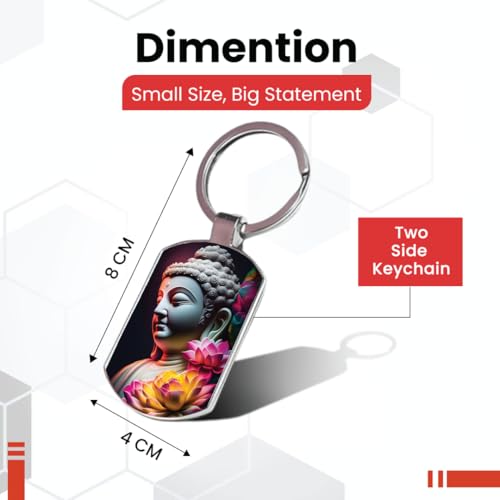 Image of Premium Printed Metal Keychain for Men & Women | High-Definition Artwork Print | Durable Key Ring for Car, Bike, Home & Office Keys | Stylish Decorative Key Holder Gift