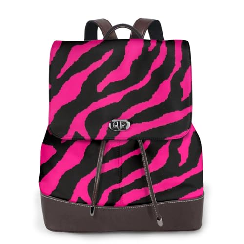 Sac à dos pour femme en cuir noir One Size à motifs animaliers