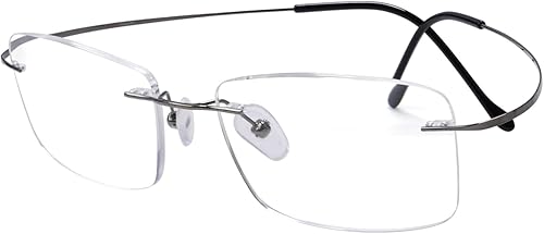 Gafas de lectura sin marco Eyekepper, en titanio, para lectores hombres y mujeres, 1