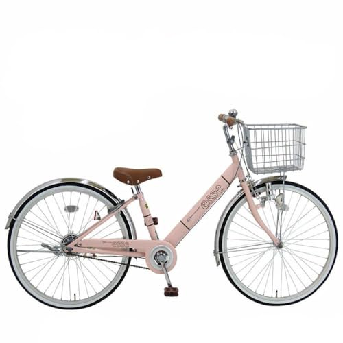完成品でお届け! 子供用自転車 esse 22インチ 子供 自転車 [ミルキーピンク] 小学生 シンプル 低床フレーム 安全基準BAA適合車 エッセ 大阪府 堺市 完全組立 整備済でお届け