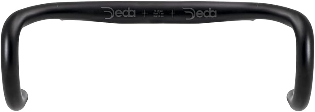 Deda Elementi 305383840 Lenker Superzero DCR 44CM AL Unisex-Adult, Taille Unique, Noir