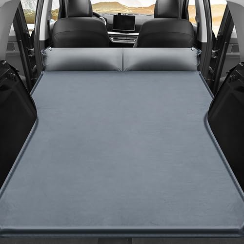 MZYLW Car Inflatable Mattress for Toyota Grand Highlander 7 Seater 2024 2025 Portable Air Sleeping Bed with Pillow Camping Travel Cot Inflatable Trunk Sleeping Pad,Grey1