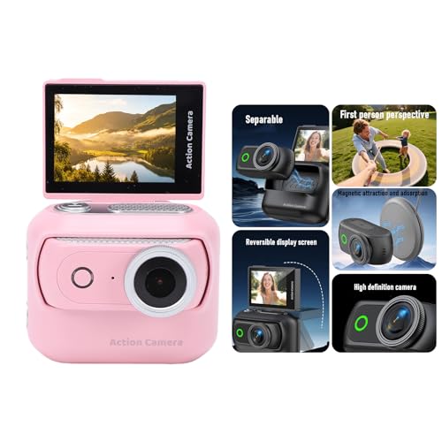 Yunseity Flip Screen Action Camera 4K miniatura 3