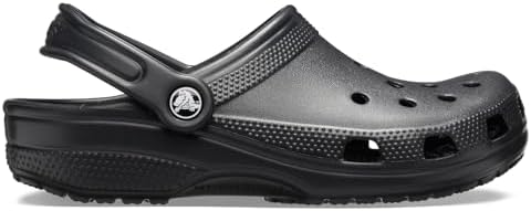 Crocs Unisex-Adult Classic Clog, Clogs for Women and Men, Black, 8 Women/6 Men — view 9