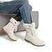 DREAM PAIRS Womens Winter Snow Duck Boots,Waterproof Mid Calf Anti-slip Stability Lace Up Faux Fur Lining Warm Cozy Boots Outdoor Supportive Insole,Size 11,Beige,DWUMSB2520