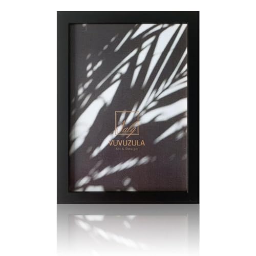 YOYEAH Cornice A4 con Passepartout - Nero, Montaggio a Parete in Verticale o Orizzontale, Vetro di plastica Incluso - Cornice A4 per bei ricordi.