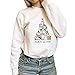 Produktbild fpengfashion Merry Catmas Weihnachts Baum Sweatshirt Damen Lustige Cute Graphic Pullover Hoodies