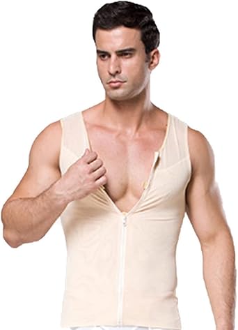 Compression Shirt for Men,Body Shaper Slimming Undershirt Tank top Compression Shapewear Vest Sleeveless Slim
