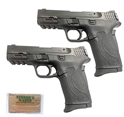 Nimrod's Wares Pearce Grip S&W M&P Shield EZ .380 ACP Grip Extension 2-Pack 0.5" PG-EZ Bundle with Microfiber Cloth