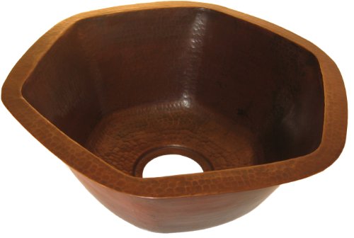 Novatto Navarre Copper Bar Sink, Antique #TOP3