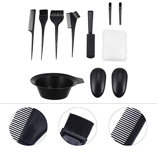 FRCOLOR Conjunto de pincéis e tigelas para tintura de cabelo, kit de coloração de cabelo, tigela des