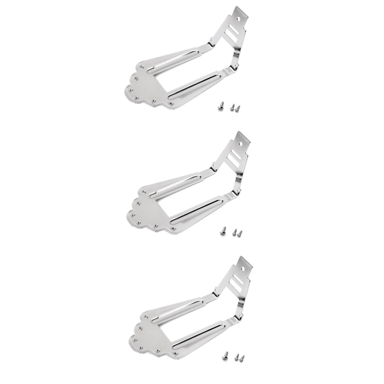 ibasenice 3 Set Di Cordiere Per Chitarra Ga419 in Argento Per Chitarra Elettrica Folk Acustica Jazz Con Viti Di Montaggio 6 Corde*3