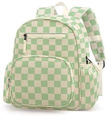 Chessboard Corduroy Green