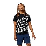 [ニューバランス] 半袖Tシャツ Tenacity ビッグロゴ ショートスリーブTシャツ(AMT31078) メンズ BK(ブラック) M