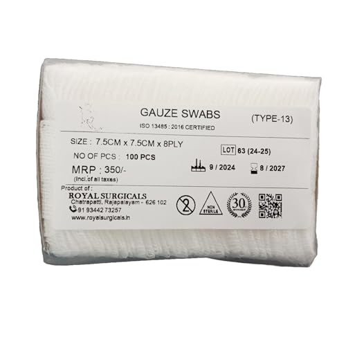 Image of Gauze swabs (Type 13) (7.5cm x 7.5cm x 8ply (Type 13))