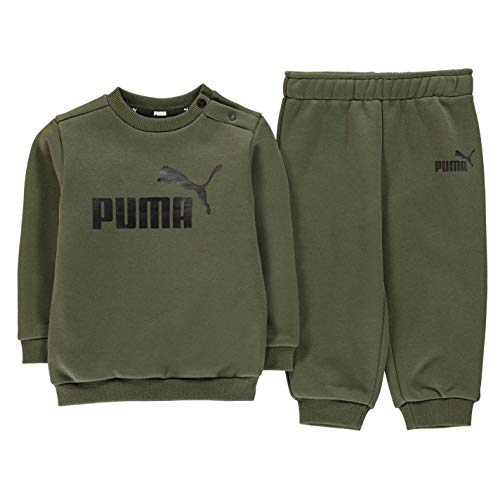 PUMA Crew Jogger Tracksuit Infant Boys Forest Night 2-3 Yrs