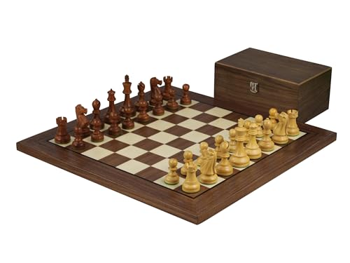 Jeu d'échecs haut de gamme Helena en noyer et pièces en sheesham