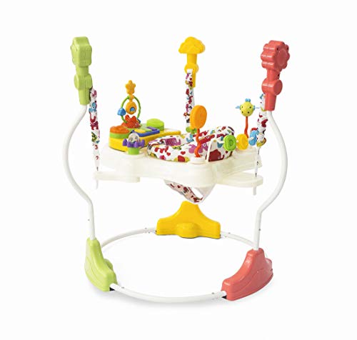 Brinquedo Pula Pula e Jumper 360º Bebê Infantil Centro Atividades com Luz e Som Elefantinho 6+ meses