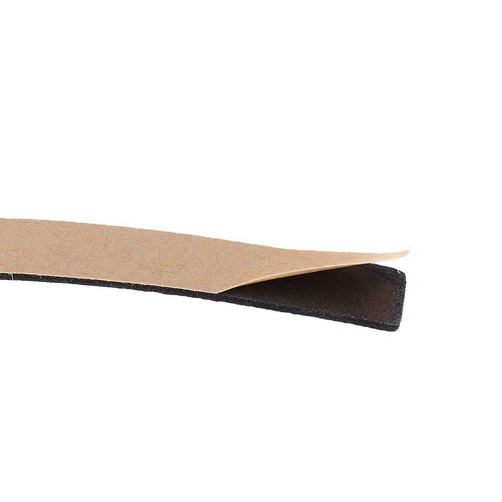 zalati Cinta de borde 10 piezas de Goma de cinta lateral y película protectora de borde de raqueta, adecuada para raquetas de tenis de mesa/tenis de mesa - 45 * 1 * 0,1 cm - negro